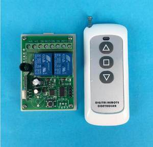 Learning Type 2-Channel <b>Controller</b> <b>Wireless</b> Remote Control <b>Switch</b> 12V 24V Motor Forward Reverse - Product Image 2