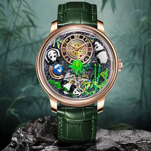 Montre mécanique automatique de luxe pour homme, en acier inoxydable, avec cadran ajouré, verre saphir synthétique et aiguilles authentiques - Product Image 5