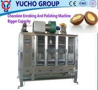 YUCHO Nouvelle Machine Commerciale Automatique Compacte pour le Revêtement et le Polissage de Chocolats et de Lentilles en Chocolat