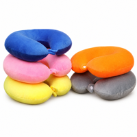 Oreiller de voyage portable léger en forme de U avec rembourrage en coton PP, masque de sommeil pliable et bouchons d'oreilles pour le bureau et la voiture - Vente en gros