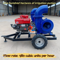 Pompe à flux mixte diesel de 12 pouces - Pompe de drainage à haut débit - Débit : 980 mètres cubes par heure