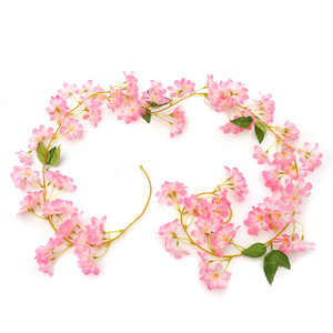 Guirnaldas de Flores Artificiales de Forsythia y Cerezo, 180 cm, Flores de Seda y Plástico de Alta Simulación, Decoraciones para Bodas y Hogar - Product Image 5