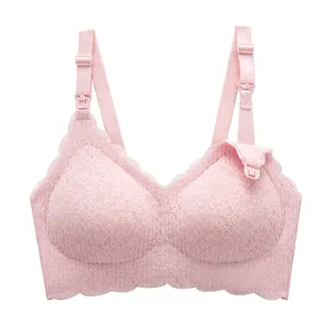 Cheap Front Button Bra Type Anti-sagging Gather No Steel Ring