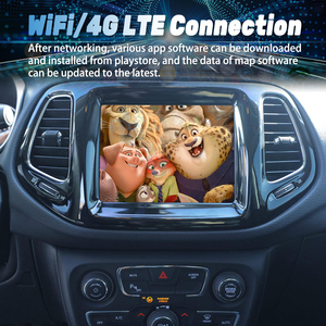 Pantalla Qled de 8,4 pulgadas Android 13 Carplay para Jeep Compass 2017 <span class=keywords><strong>2018</strong></span> 2019 Radio de coche reproductor de vídeo Multimedia navegación GPS ESTÉREO - Product Image 6