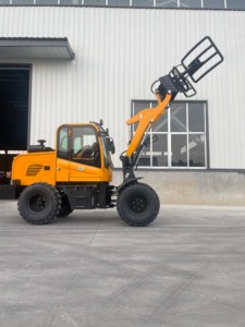 Mini 4WD <b>Wheel</b> Loader <b>Small</b> Loader With Luxury Cab Compact Construction Machinery for Farm, Home, and Personal Use - Product Image 3