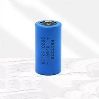ER17335 3.6V Li-SOCl2 perangkat pengukur sensor asap meteran air berkapasitas tinggi, baterai 2/3A