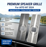 Accessoires de décoration intérieure automobile en acier inoxydable pour klaxons, personnalisables OEM/ODM, pour quatre portes, Hy-L99 Precision