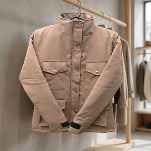 Blouson matelassé décontracté en velours côtelé brodé de haute qualité pour homme, tailles personnalisables, imperméable et respirant, style universitaire pour l'hiver - Product Image 3