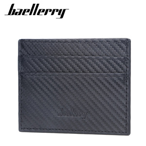 Porte-cartes pour homme Baellerry, fin, multi-emplacements, en cuir PU, à carreaux, porte-cartes de crédit portable, 4 pouces, noir, gris, bleu, café - Product Image 5