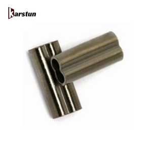 Fundas de crimpado de doble barril de cobre para la construcción de cañas de pescar, níquel brillante negro, accesorios de crimpado para trucha, lubina, marlín, carpa, lago - Product Image 2