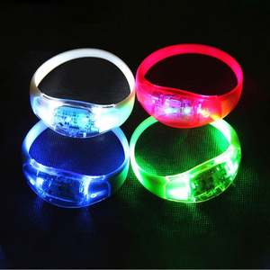 Nouveau bracelet lumineux en silicone avec interrupteur vocal pour fête, bar, karaoké, fête, célébration, jouet - Product Image 1