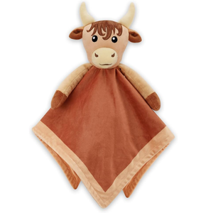 Couverture unisexe à motif animal pour bébé avec tissu marron résistant aux taches Couverture <span class=keywords><strong>de</strong></span> sécurité Highland Cow Meeting CE Test Standard - Product Image 1
