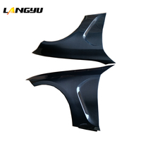 LANGyu 2018+ Modifikasi Mobil Pelindung Lumpur Serat Karbon Model M3 Fender Depan Samping untuk BMW Seri 3 G20 G28 Fender Karbon