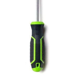 <b>Leather</b> Punch <b>Tool</b> V Type 6x150mm High Carbon Steel Automotive Interiors Thermoplastic Rubber Handle - Product Image 2