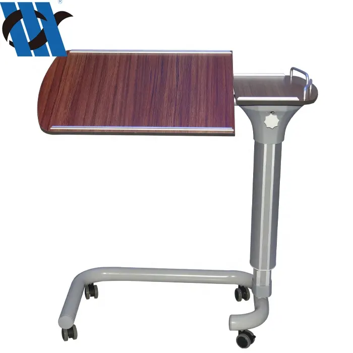BDCB25 Suitable For Patient Adjustable And Movable Hospital Tray Over Bed Table Dinner Table