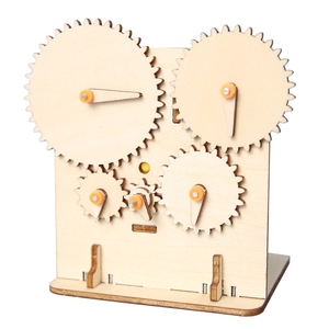 OKYN-G6510 Kit de modelo de transmisión mecánica de madera STEM, ensamblaje manual, demostración de transmisión mecánica, juguete educativo para proyectos científicos - Product Image 4