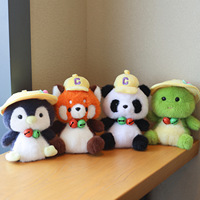 Lindos Peluches de Animales con Gorro y Campana - Peluches Suaves de Varios Estilos para Premios de Máquinas de Garras |   Venta al por Mayor Directa de Fábrica
