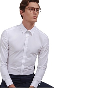 Wholesale solid men's formal business dress shirts