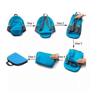 Mochila Plegable Ultraligera para Exteriores, Mochila de Viaje Portátil, Mochila de Poliéster de 20L, Impermeable - Product Image 4
