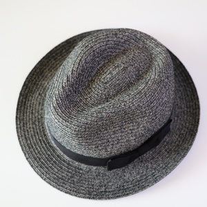 Thời trang tùy chỉnh in logo Fedora mũ rơm ngày bãi biển phụ nữ người đàn ông rộng vành rơm UPF50 + cuộn lên mũ Fedora bãi biển rơm Mũ mặt trời - Product Image 3