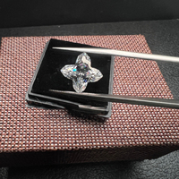Diamant synthétique personnalisé Moissanite 100% Pass Moissanite Testeur de diamant Trèfle à quatre feuilles Fleur Pierre précieuse en vrac