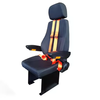 Siège capitaine en acier et PVC pour bateaux Chaise marine sans socle de suspension certifié par le seau CCS Racing