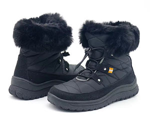 YL529 vente en gros de <span class=keywords><strong>bottes</strong></span> de neige d'hiver pour femmes noires chaudes d'extérieur de haute qualité avec fourrure - Product Image 5