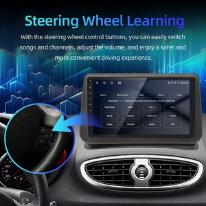 Appareil d'infodivertissement automobile sans fil Rhythm Carplay Android Auto BT 5.0 Appel mains libres Lecteur multimédia pour <span class=keywords><strong>Renault</strong></span> <span class=keywords><strong>Clio</strong></span> 3 2005-2017 - Product Image 5