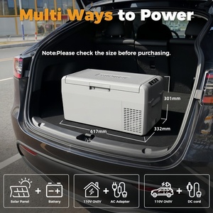 صندوق تبريد ICECO سعة 20 لتر بقوة 40 واط، ثلاجة كهربائية محمولة للتخييم تعمل بجهد 24 فولت/12 فولت، ثلاجة بلاستيكية للسيارات والشاحنات والمركبات الترفيهية - Product Image 4