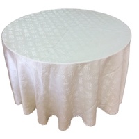 Nappe élégante en coton jacquard, tissu décoratif à texture tissée pour mariage, traiteur et événements
