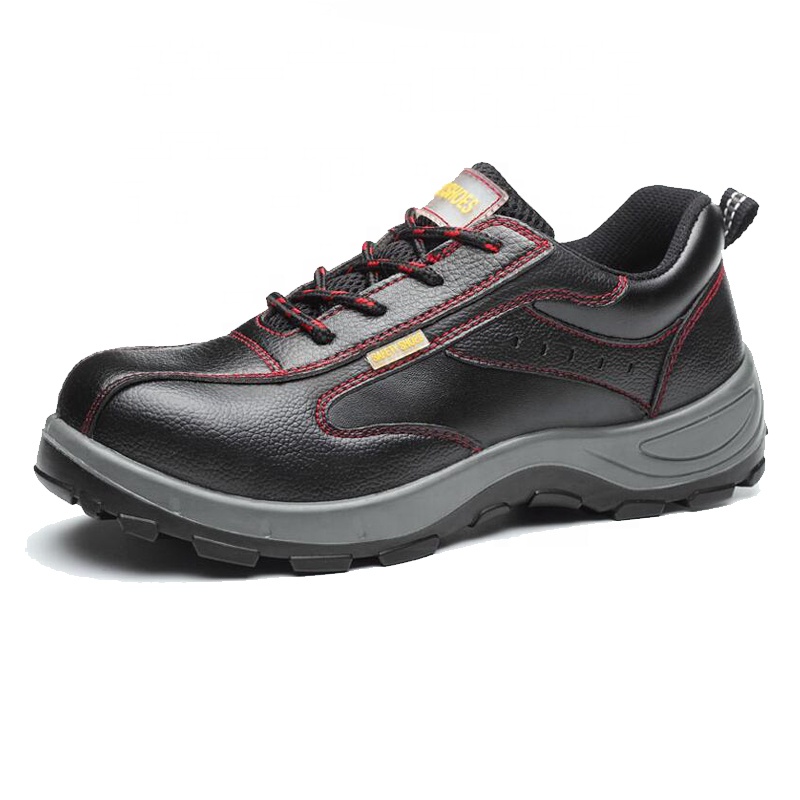 Оптовая продажа, Заводская дешевая обувь из натуральной кожи, водонепроницаемая защитная обувь для строительства в Саудовской Аравии RS89341