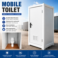 Nouvelle Cabine Sanitaire Portable Modulaire Préfabriquée avec Cadre en Acier Galvanisé et Solution de Salle de Bain Extérieure en EPS