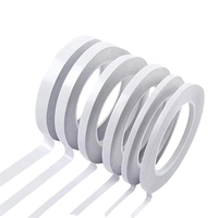 OEM Weißes Doppelseitiges Klebeband Starker Klebstoff Acrylklebstoff Hohe Temperaturbeständigkeit Hitzebeständig Kundenspezifische Form für Warnhinweise