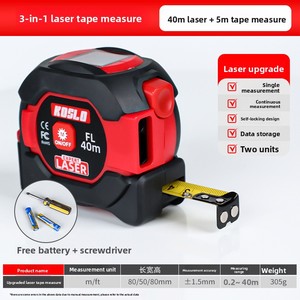 Misura metrica digitale elettronica 3-in-1 del nastro d'acciaio di alta precisione 5m Cross-Border infrarosso Smart Distance Meter - Product Image 6