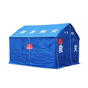 Carpa de Emergencia China de 12m, de Aluminio y Algodón de Tres Capas, Rectangular, para 6-8 Personas, Cuatro Estaciones, Gran Espacio, Impermeable - Product Image 1