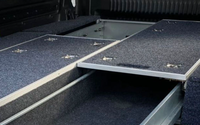Système de rangement coulissant pour benne de pick-up en acier robuste sur mesure, tapis de protection pour tiroir de chargement pour 4x4 tout-terrain