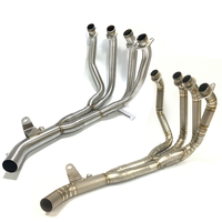 Tuyau d'échappement 2017 + pour kawasaki Z900 se connecter au tuyau avant de silencieux d'origine 304 acier inoxydable/alliage de titane