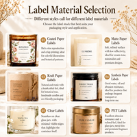 Étiquettes cosmétiques personnalisées pour flacons de maquillage, pots de soins de la peau, emballages de produits de beauté et marques de produits à marque privée