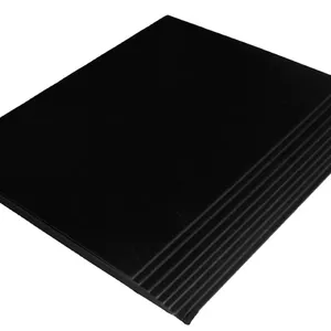 Black laminated cardboard Black boxboard for gift box Black chipboard in sheets strong stiffness cardboard