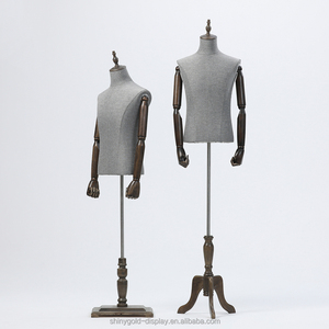 Costume Demi-Corps de Luxe Mannequin à Bras Flexibles Mannequin pour Hommes Magasin Gris Costume pour Hommes Mannequin pour le Haut du Corps pour Hommes - Product Image 2