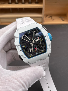 3503 Best-selling Luxury White Carbon Fiber <b>Skeletonized</b> Top-quality Openwork Tourbillon <b>Automatic</b> Mechanical <b>Watch</b> for Men - Product Image 3