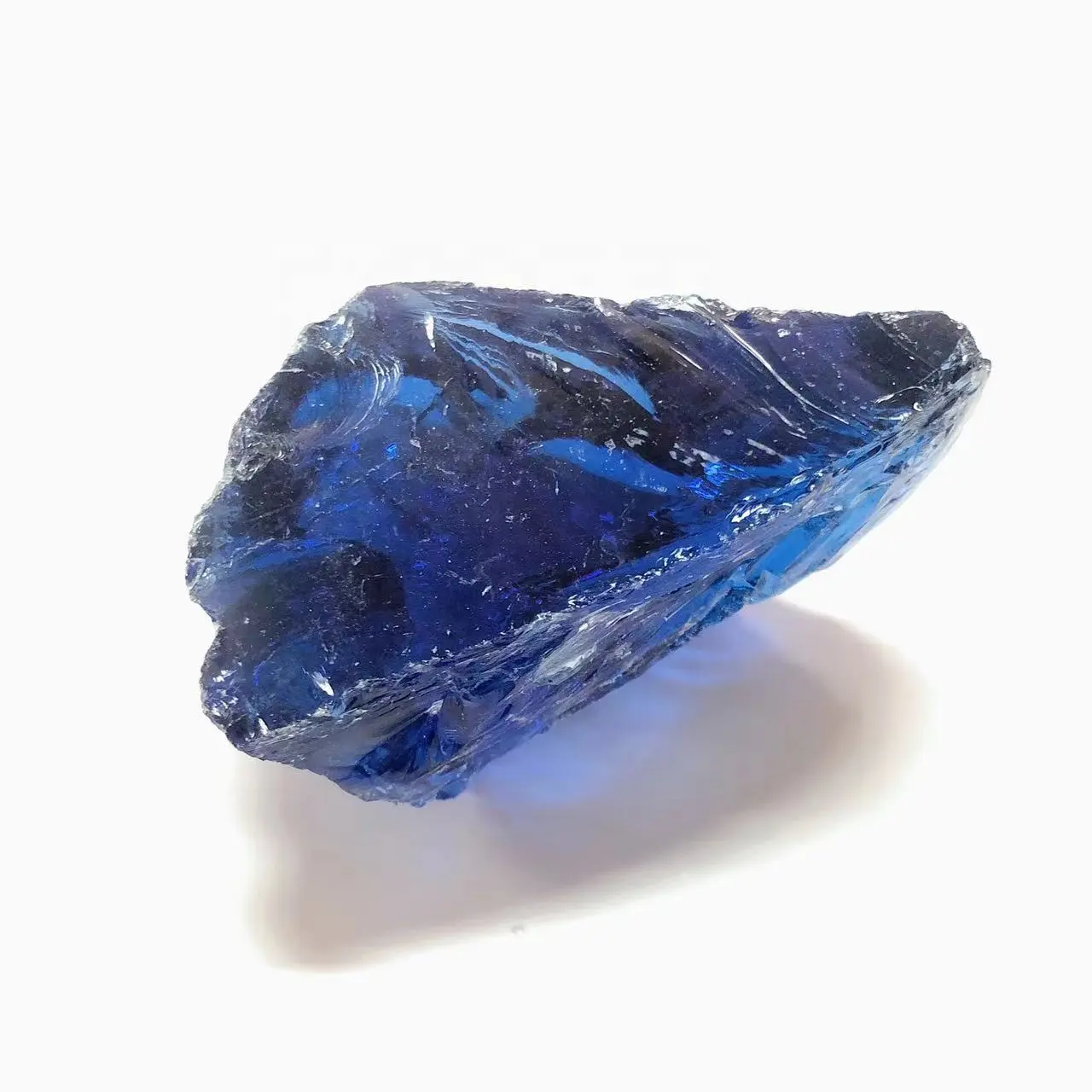 Pedras de vidro de escorredores naturais, decorativas, cobalto, escorredores azuis