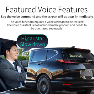 Etiqueta engomada elegante llevada del coche pantalla flexible al por mayor del coche Pantalla de expresión de la ventana trasera control remoto voz Bluetooth a todo color - Product Image 2