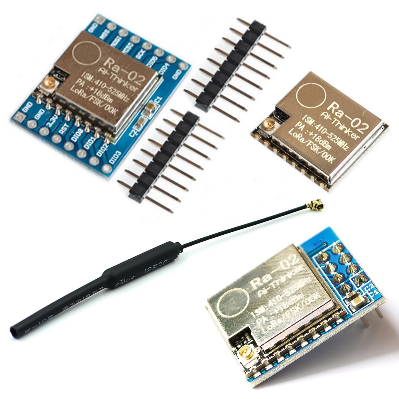 433Mhz Sx1278 Lora Module 433M 10Km Ra-02 Draadloze Spread Spectrum Transmissie Board 2.4G Ipx Antenne Voor Smart Home