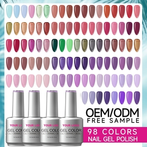 เจลสีทาเล็บ 15 มล. 98 สี ลดราคาพิเศษ แจกตัวอย่างฟรี ลอกออกได้ บริการรับผลิตแบรนด์ส่วนตัว (OEM) ปราศจากสาร HEMA และ TPO สำหรับร้านทำเล็บ - Product Image 1