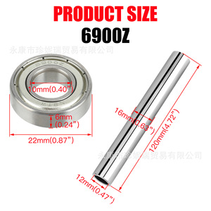 Rodamiento Znru 6900z de Acero para Reparación de Dirección de Motocicleta, Pieza de Repuesto - Product Image 3