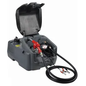 Portable refueling equipment, 40L/min 12V self-priming pump transfer mobile diesel tank