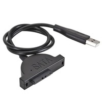 Notebook Optical Drive Easy Drive Line Usb2.0 to SATA External Cable 7+6 Pin with Screw Fixed Hard Drive Cable