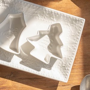 Ciotola Irregolare in Gres Bianco Europeo per Frutta e Dolci, Servizio da Tavola per Hotel, Noleggio, Set di Stoviglie per Matrimoni, Molto Apprezzato - Product Image 2