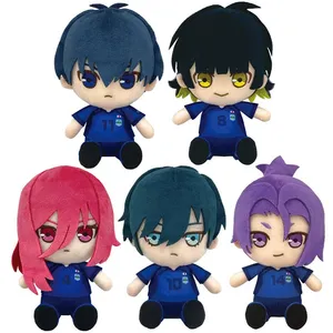 5 Stile neue Anime BLUE LOCK Yoichi Rin Reo Meguru Hyoma plüsch gefüllte Spielzeugpuppe 14 cm Kinder Jungen Geschenke